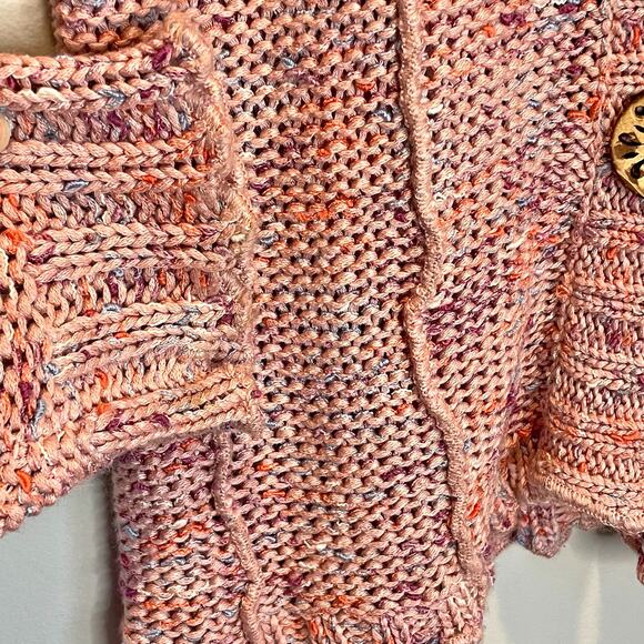 Vertigo Open Knit Hooded Cardigan Sweater - size XL - Picture 5 of 7